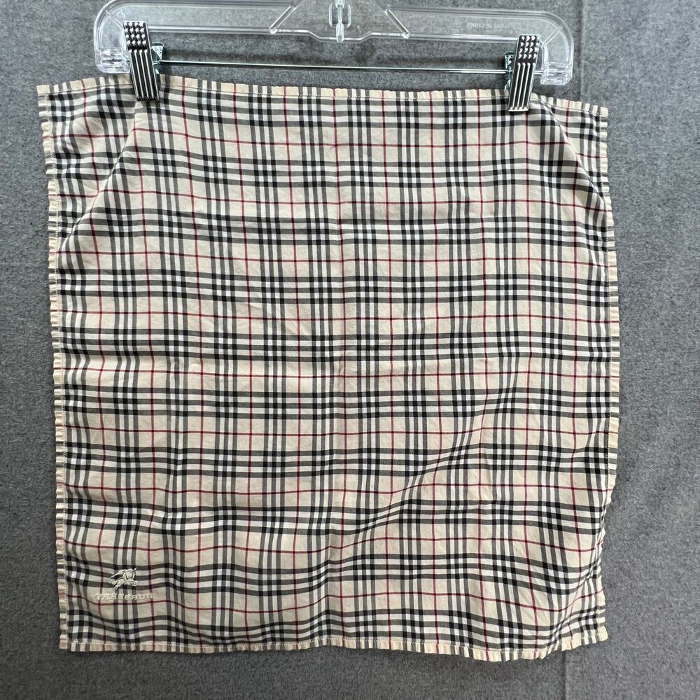 Burberry Plaid Women's Small Scarf Brown Tan